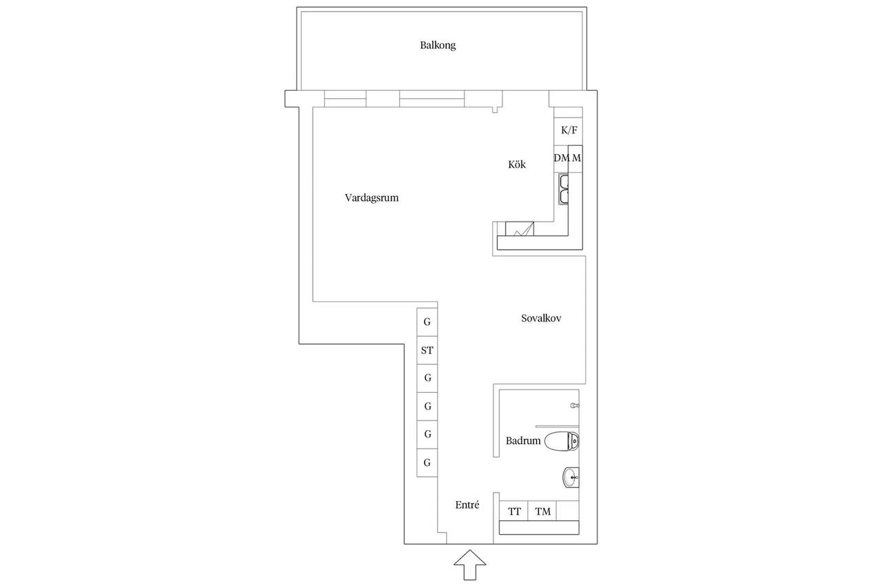 Planritning för Penselgatan 6