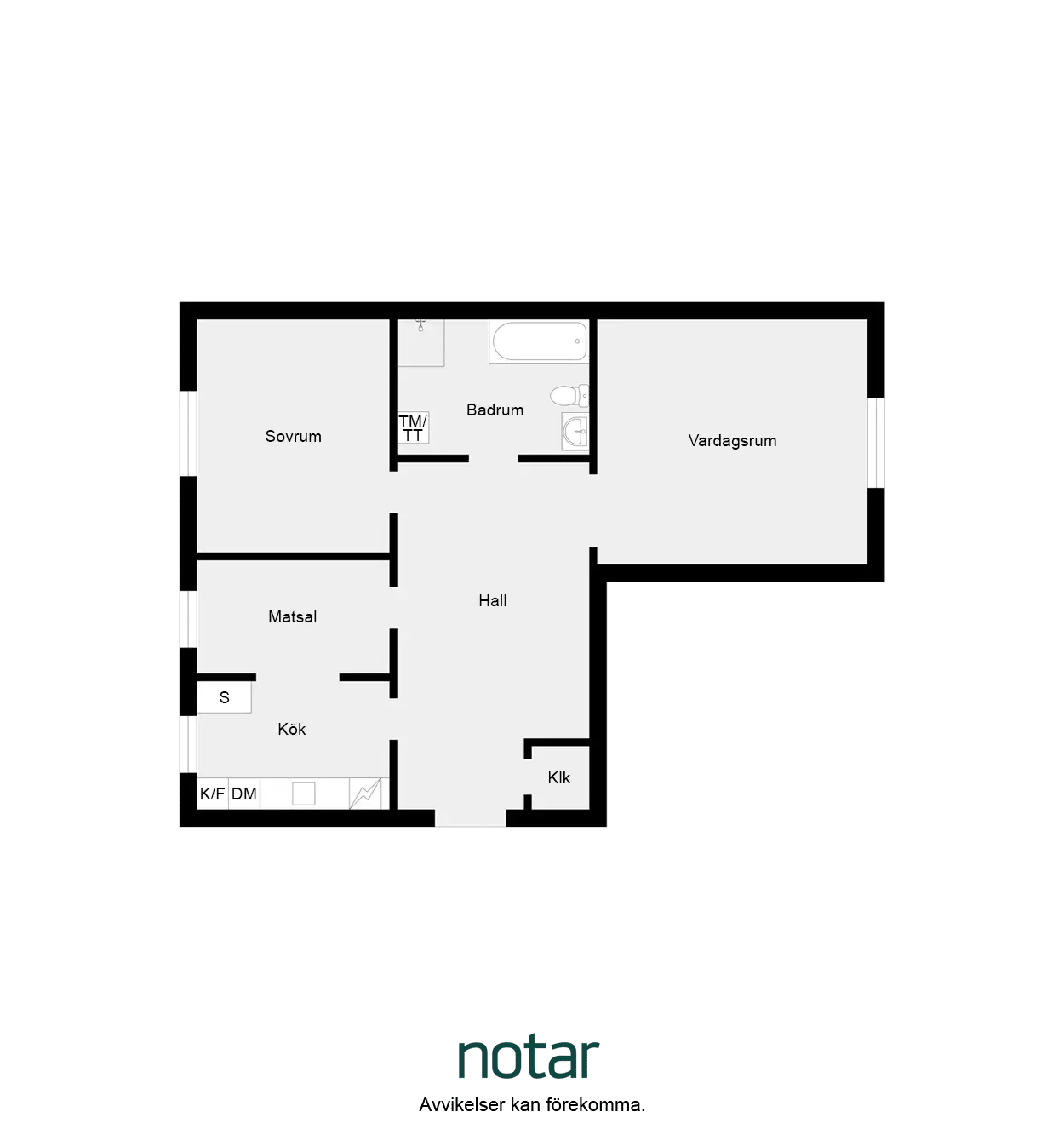 Floor plan for Södra Esplanaden 9B