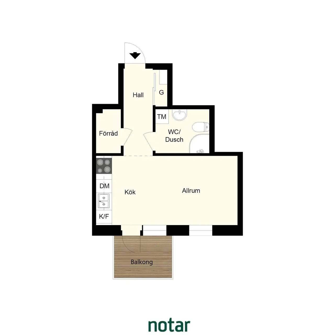 Floor plan for Lagmansbacken 9, 4tr