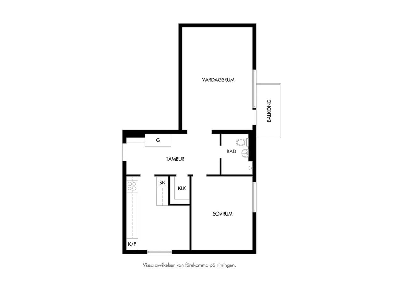 Floor plan for Mariedalsvägen 57A
