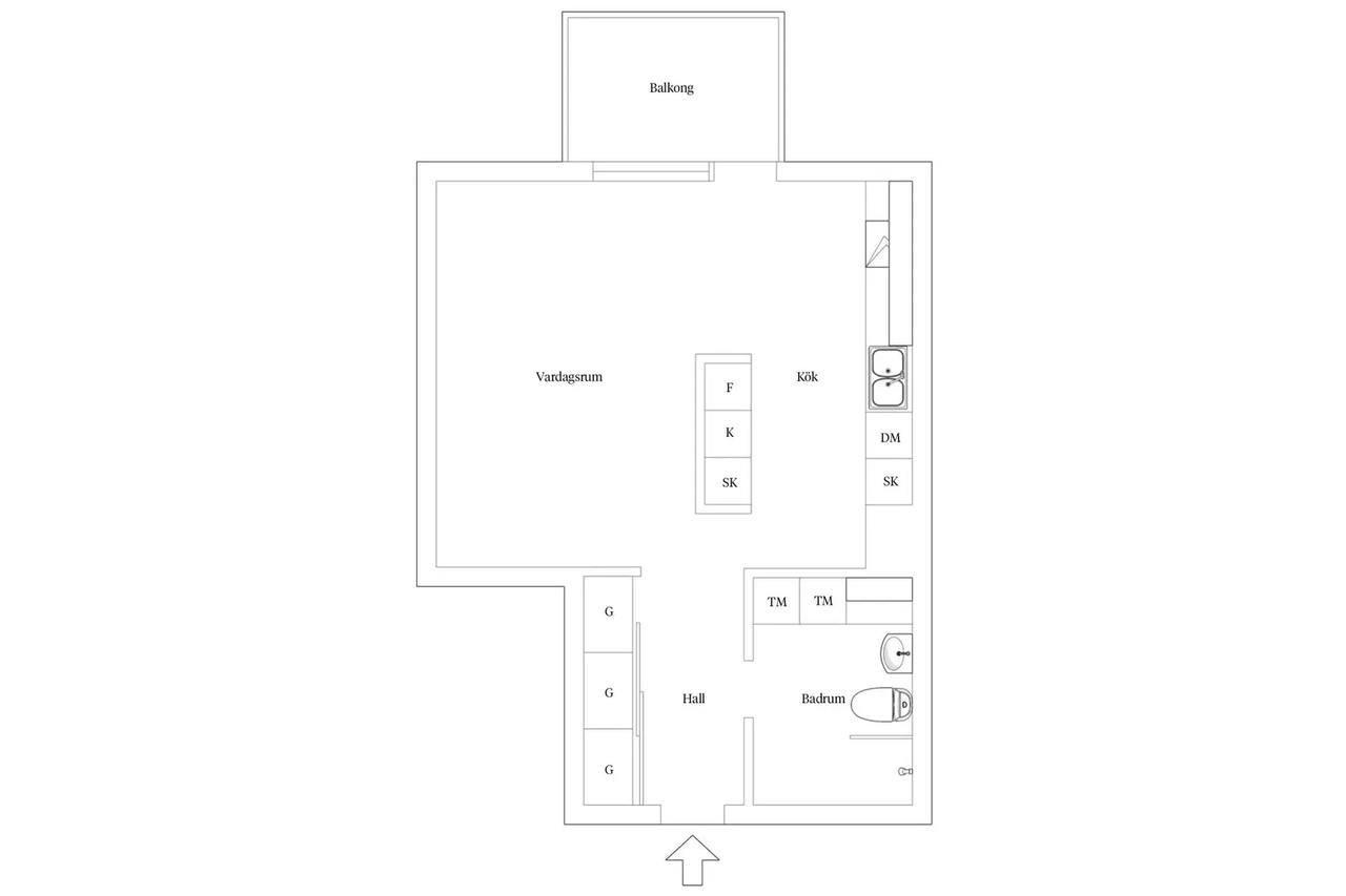 Floor plan for Glöstorps röseväg 13