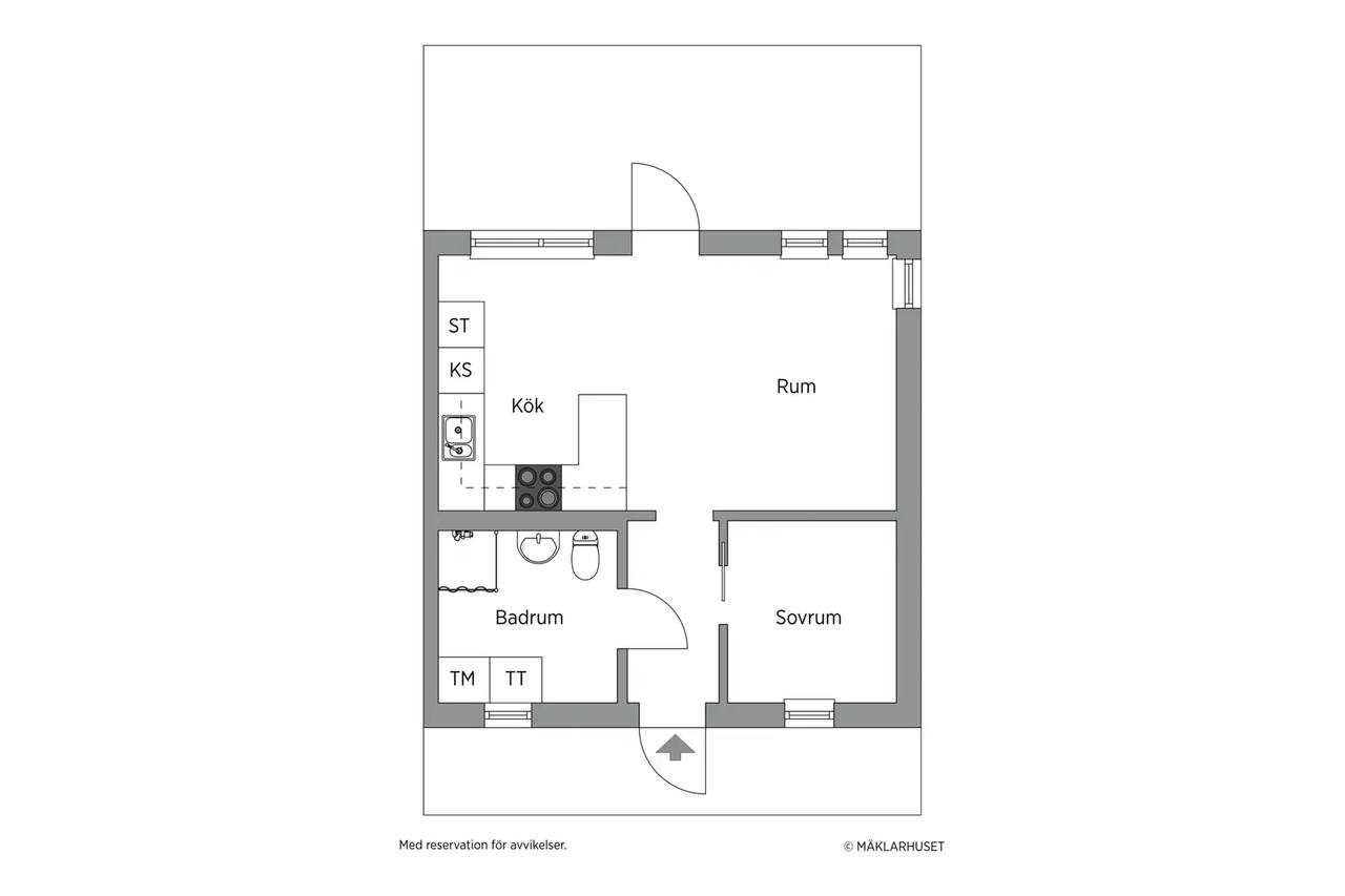 Floor plan for Soldatvägen 39