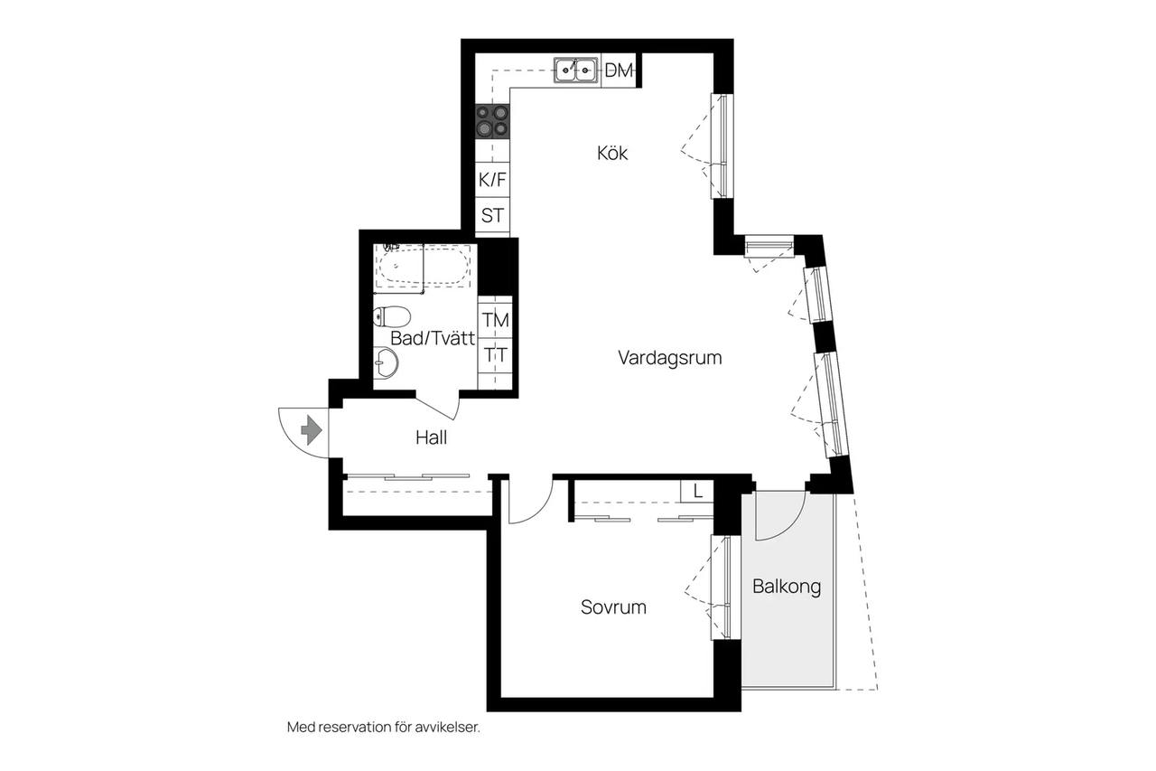 Planritning för Bråviksvägen 67