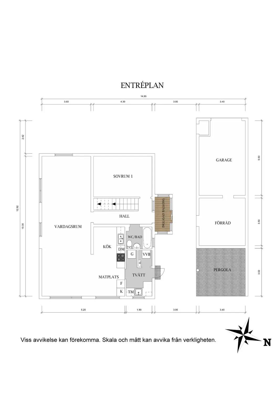 Floor plan for Stålringen 21
