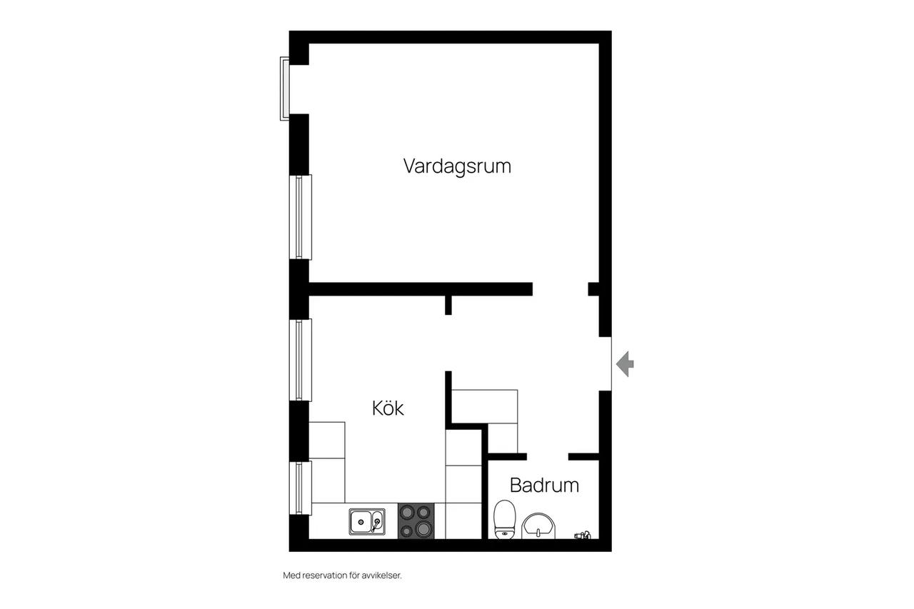 Floor plan for Norra Sjöbogatan 11