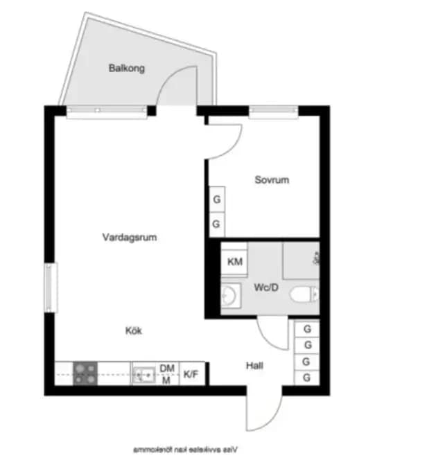 Floor plan for Flygfältsvägen 11