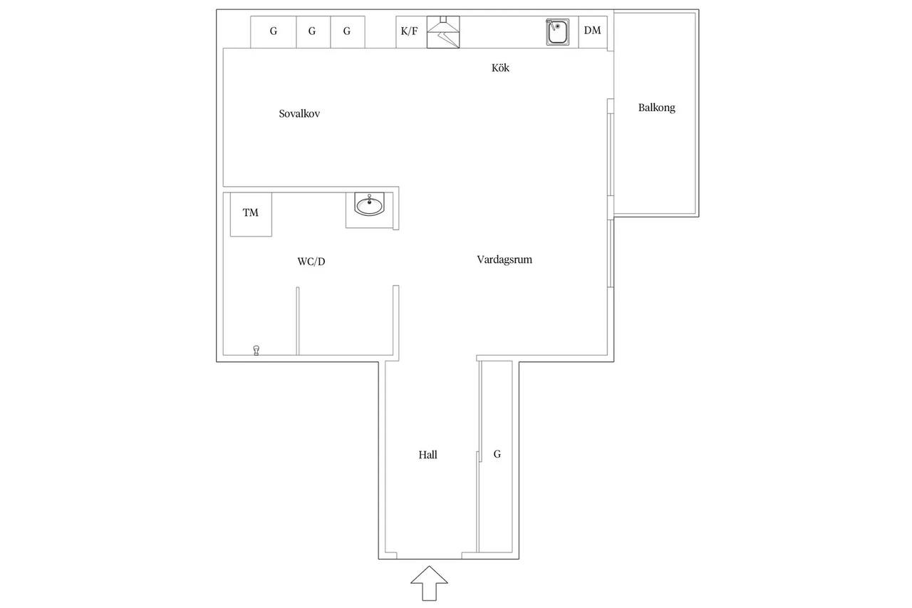 Floor plan for Walter Bengtssons Gata 1