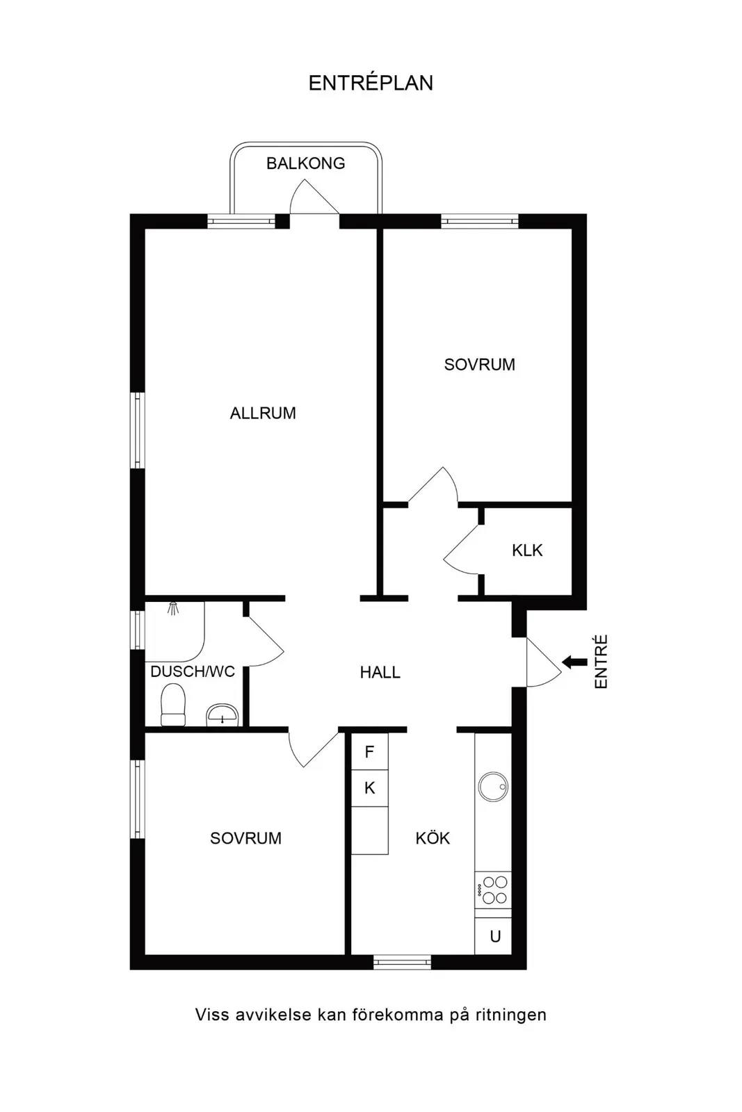 Planritning för Mellankullagatan 8C