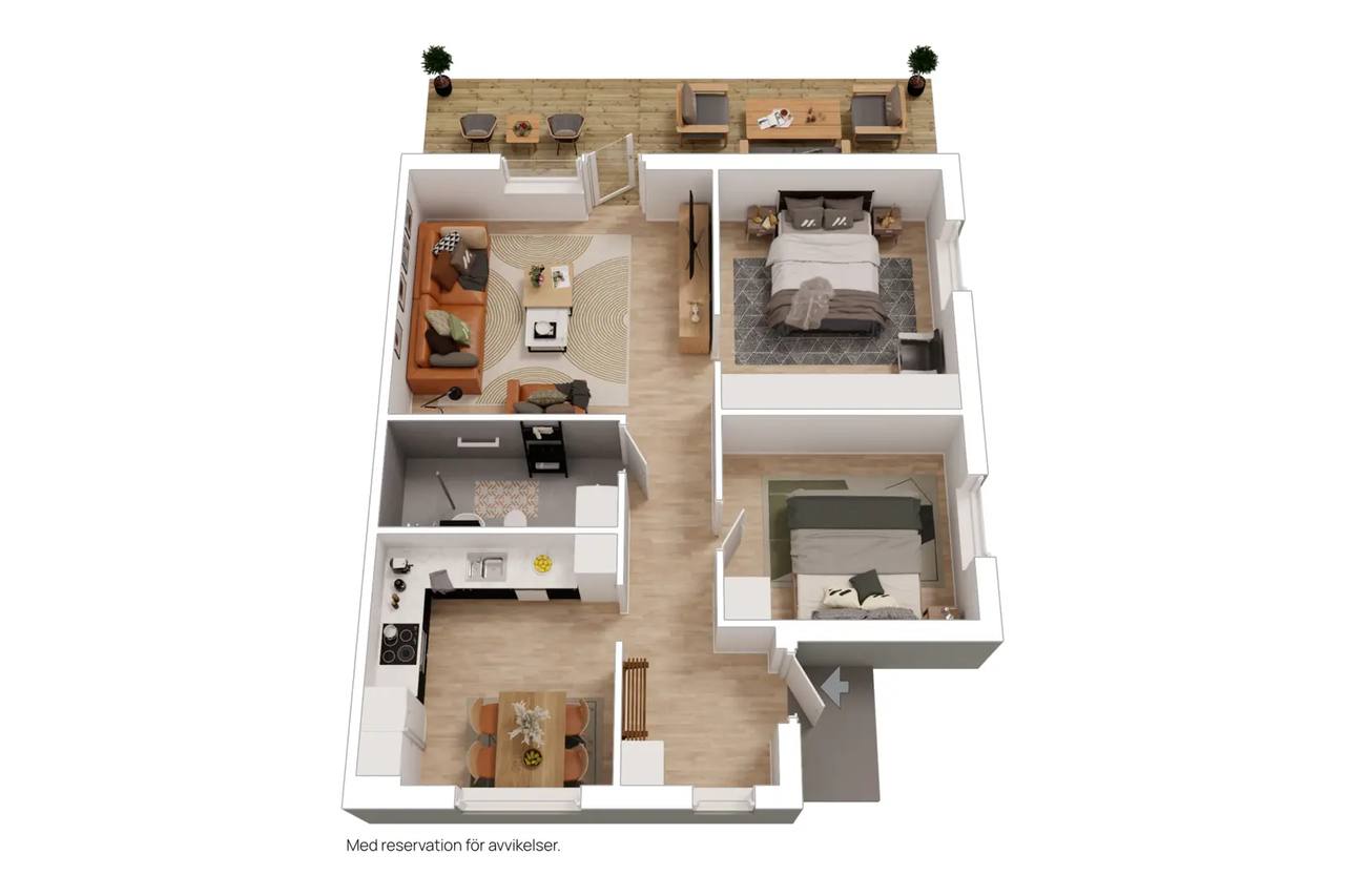Floor plan for Östra Hansegatan 7