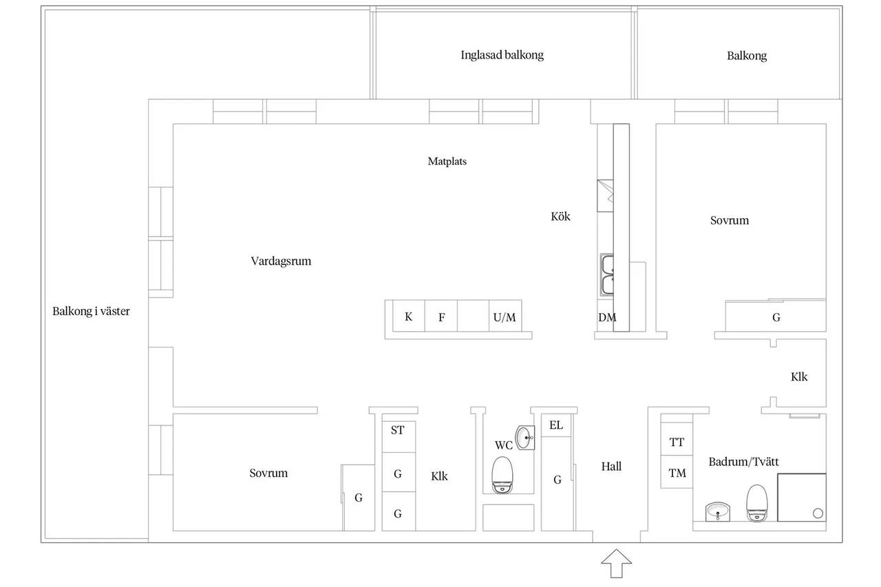 Planritning för Hamngatan 7