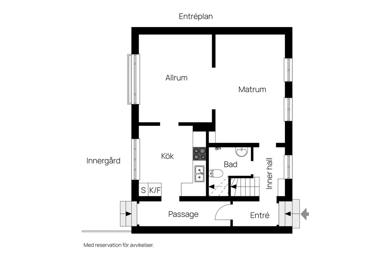 Planritning för Hamngatan 17