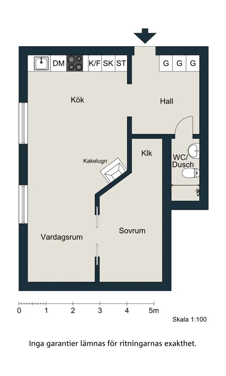 Floor plan for Storgatan 70