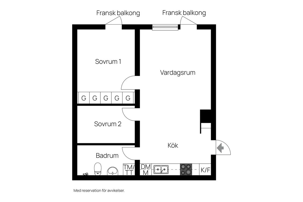Floor plan for Kamomillgatan 6