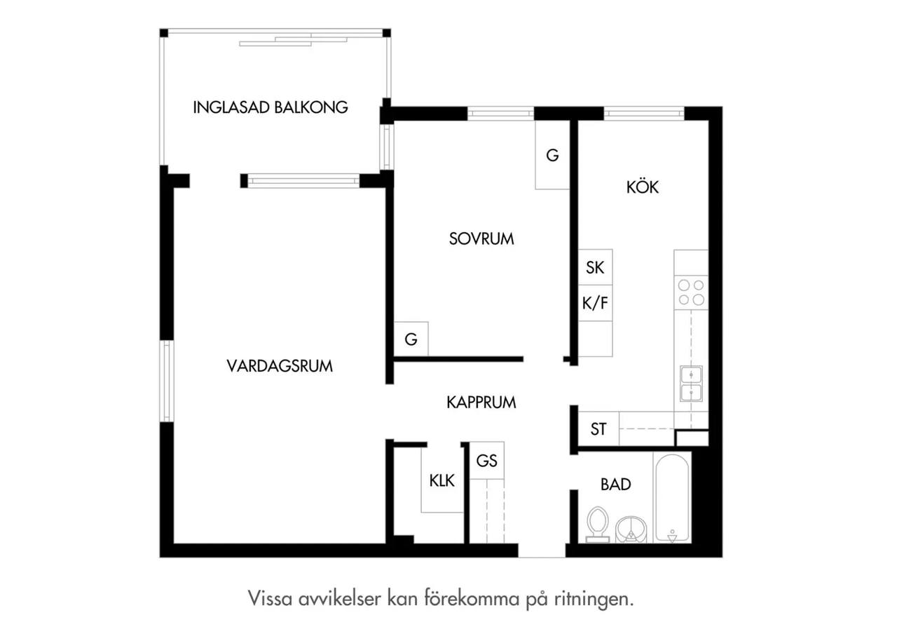 Floor plan for Tornfalksgatan 2B