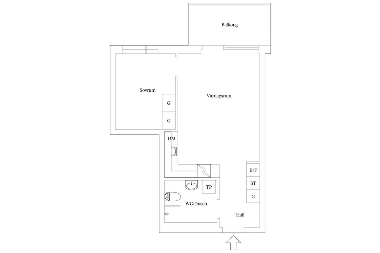 Floor plan for Källtorpsvägen 3