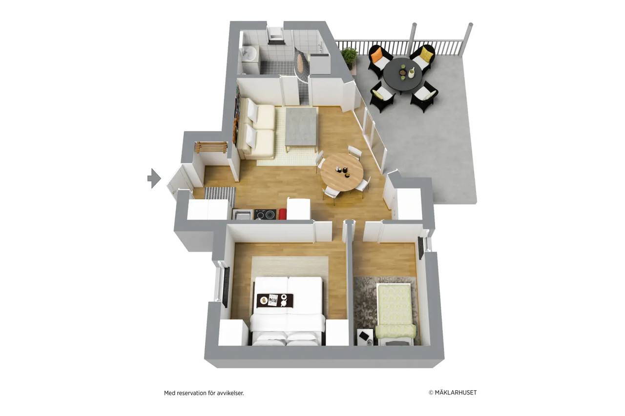 Floor plan for Toftavägen 368