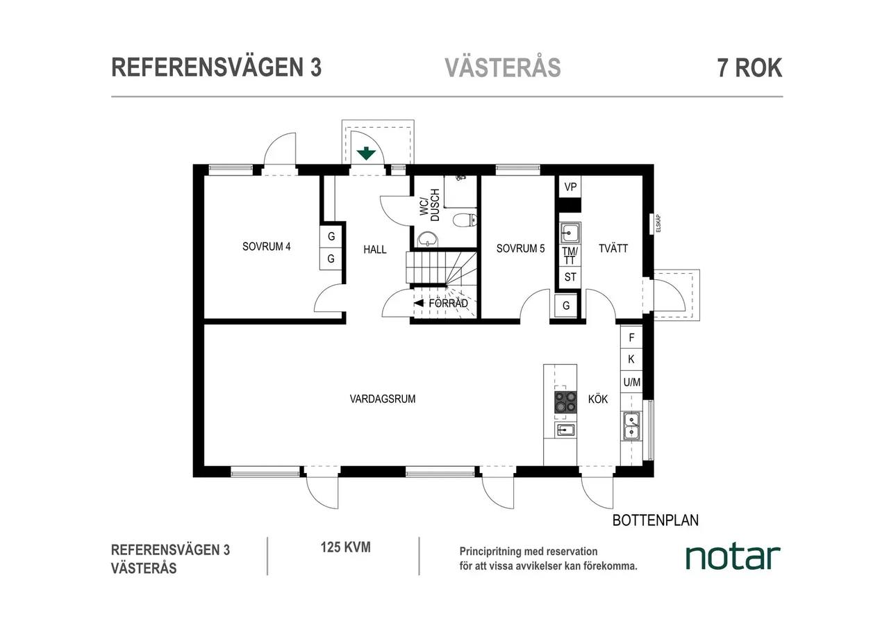 Planritning för Referensvägen 3