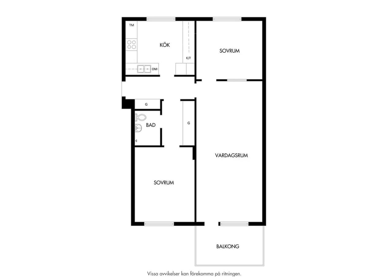 Floor plan for Slåttervägen 1E