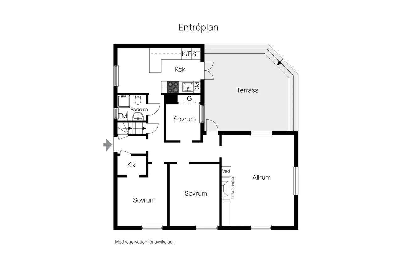 Planritning för Städet 2