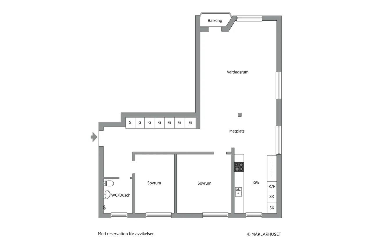 Planritning för Björkhemsgatan 49