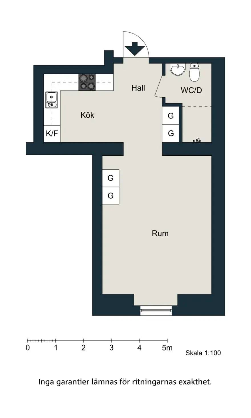 Floor plan for Strömgatan 3A