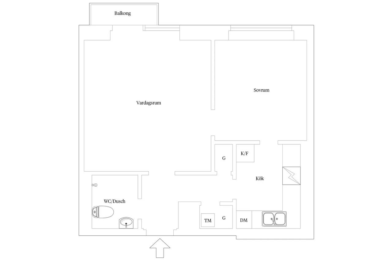 Floor plan for Södra Esplanaden 18C