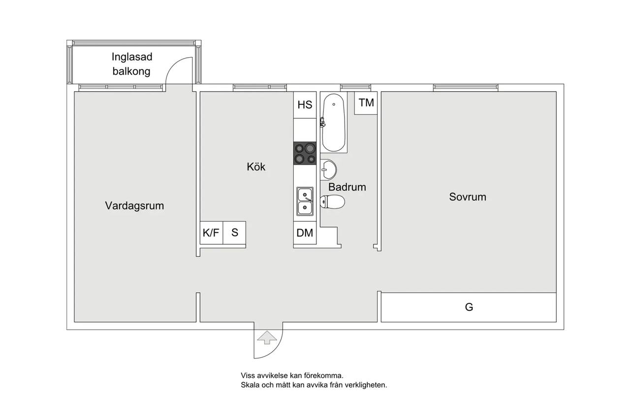 Floor plan for Höglundavägen 19