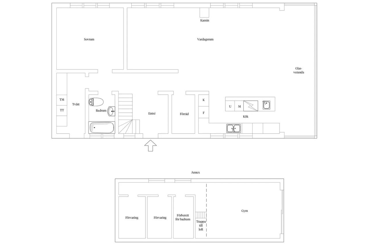Floor plan for Hörens Väg 8