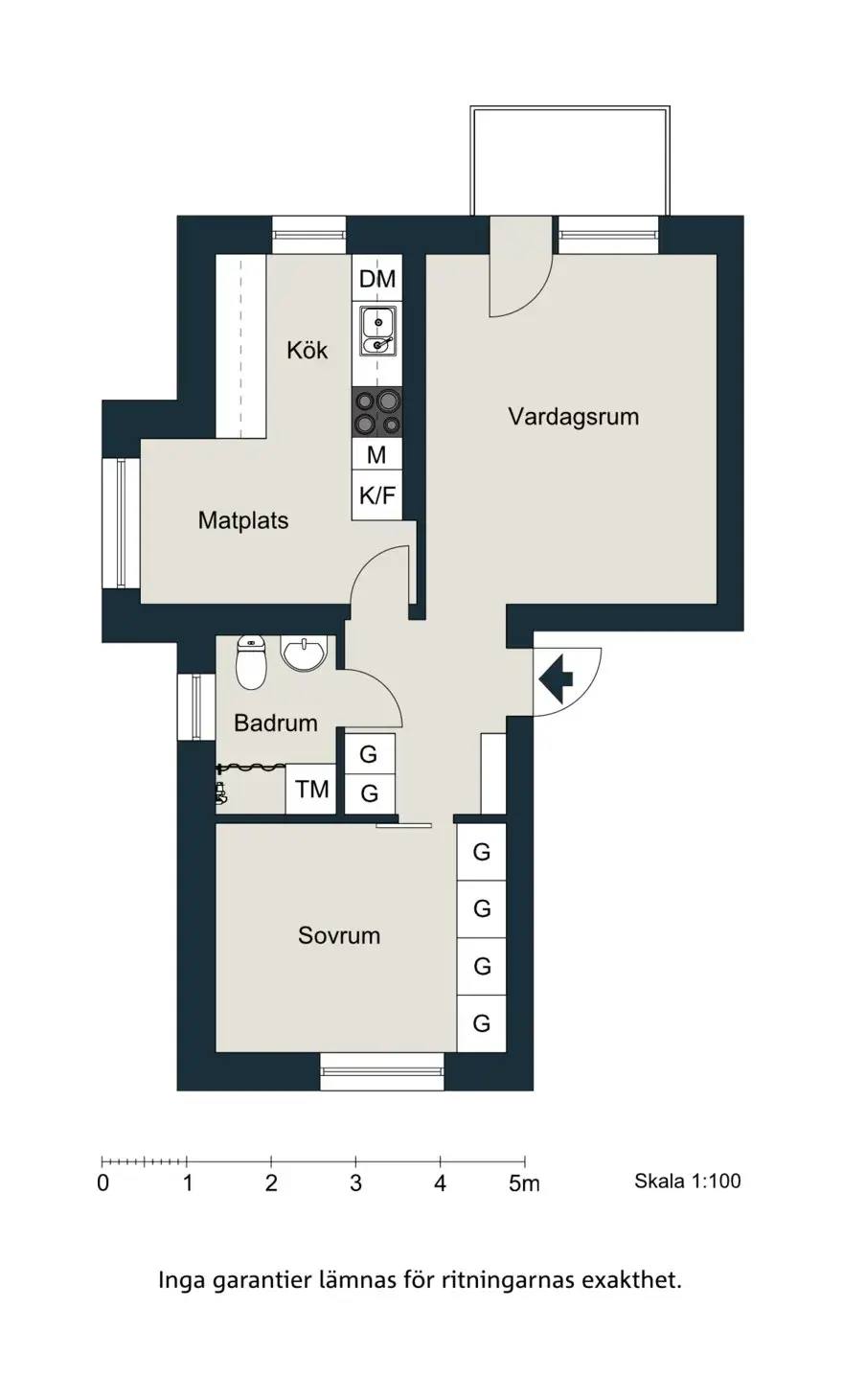 Floor plan for Ståthållaregatan 32A