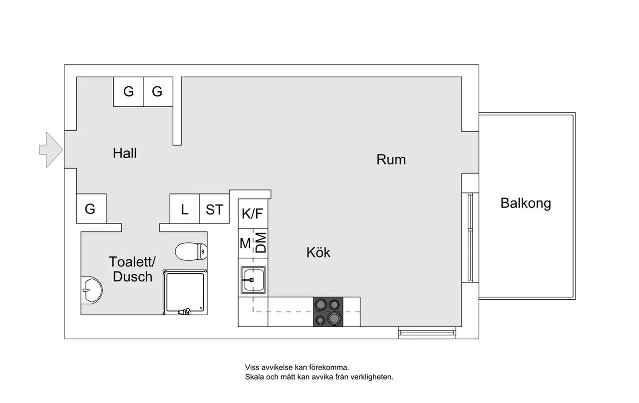 Floor plan for Enspännargatan 12A