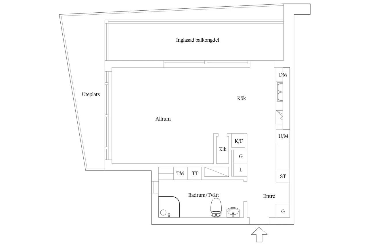 Floor plan for Ostindiefararen 47