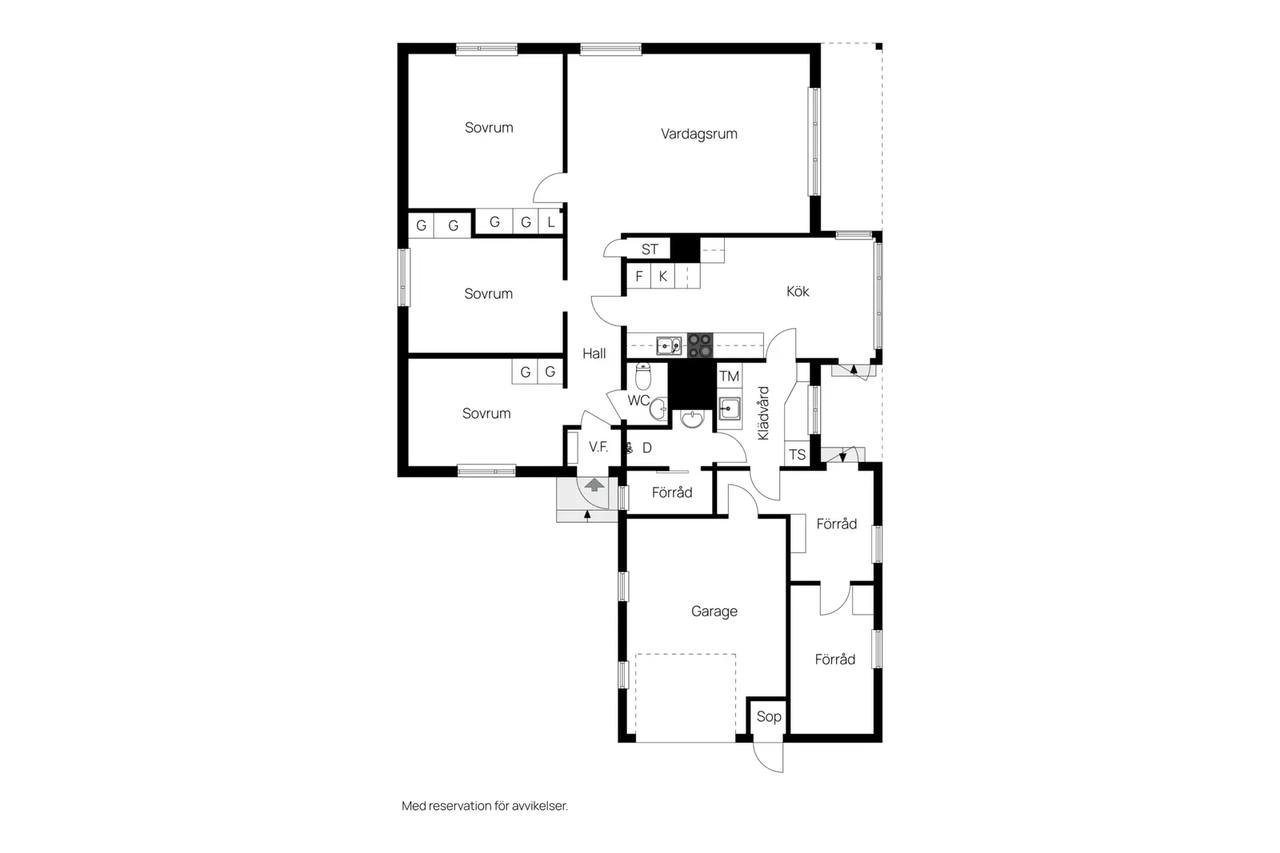 Floor plan for Vilogången 7