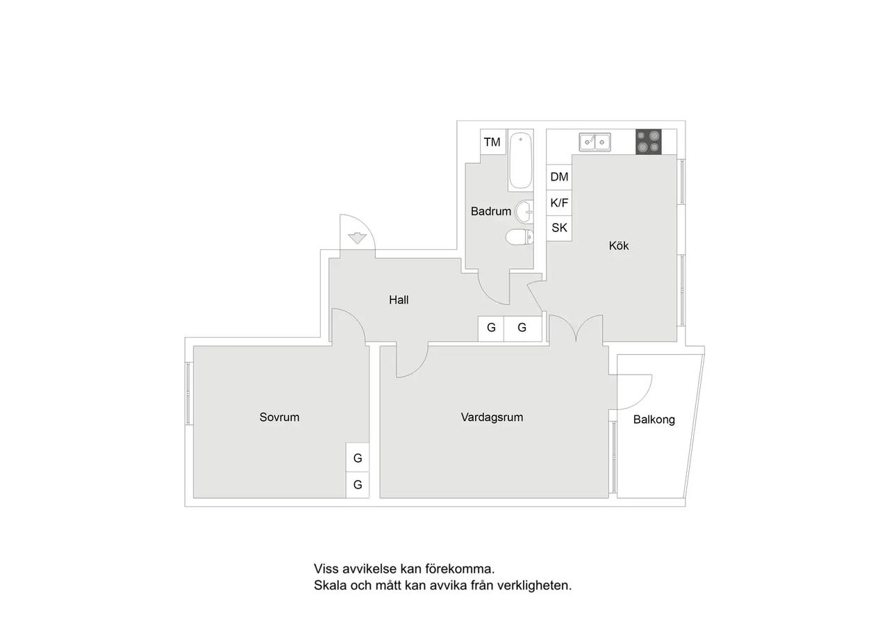 Floor plan for Vallavägen 175