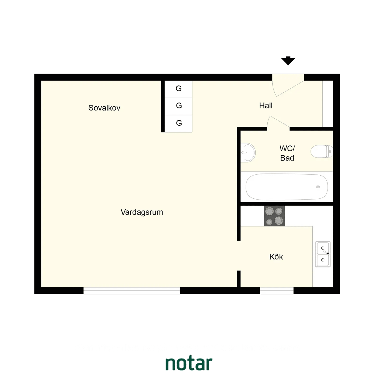 Floor plan for Doktor Widerströms Gata 4