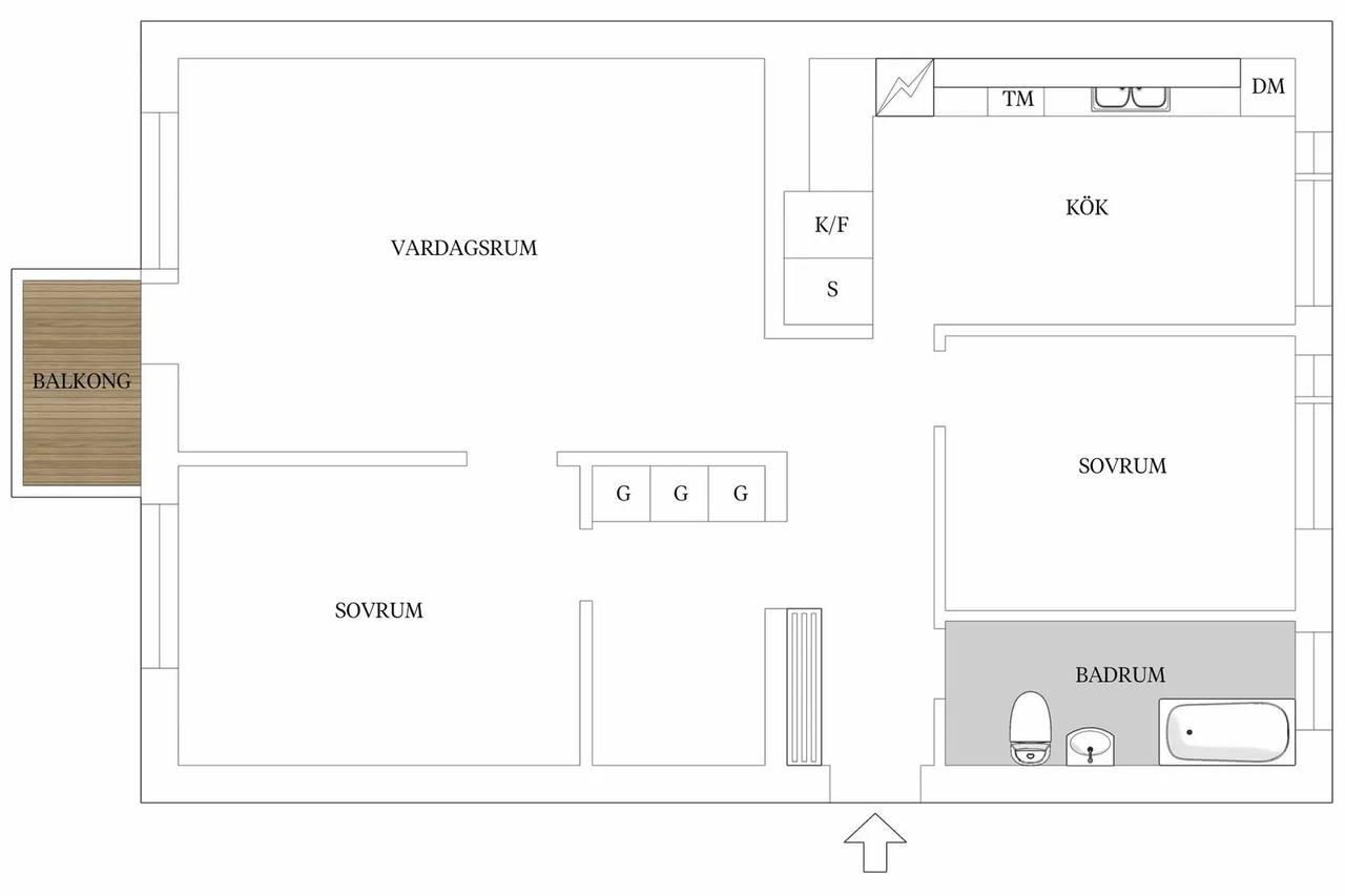 Planritning för Önskevädersgatan 23