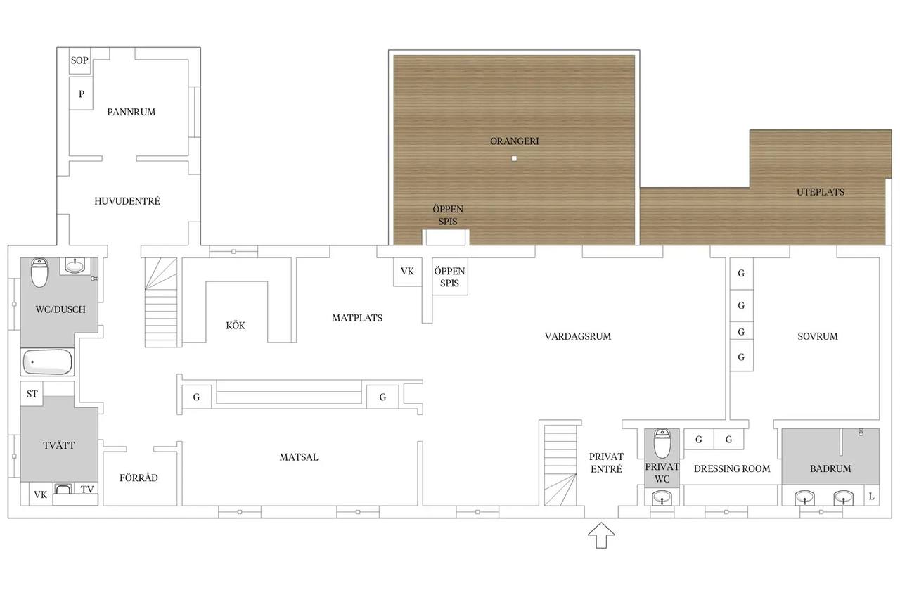 Floor plan for Fädriften 21