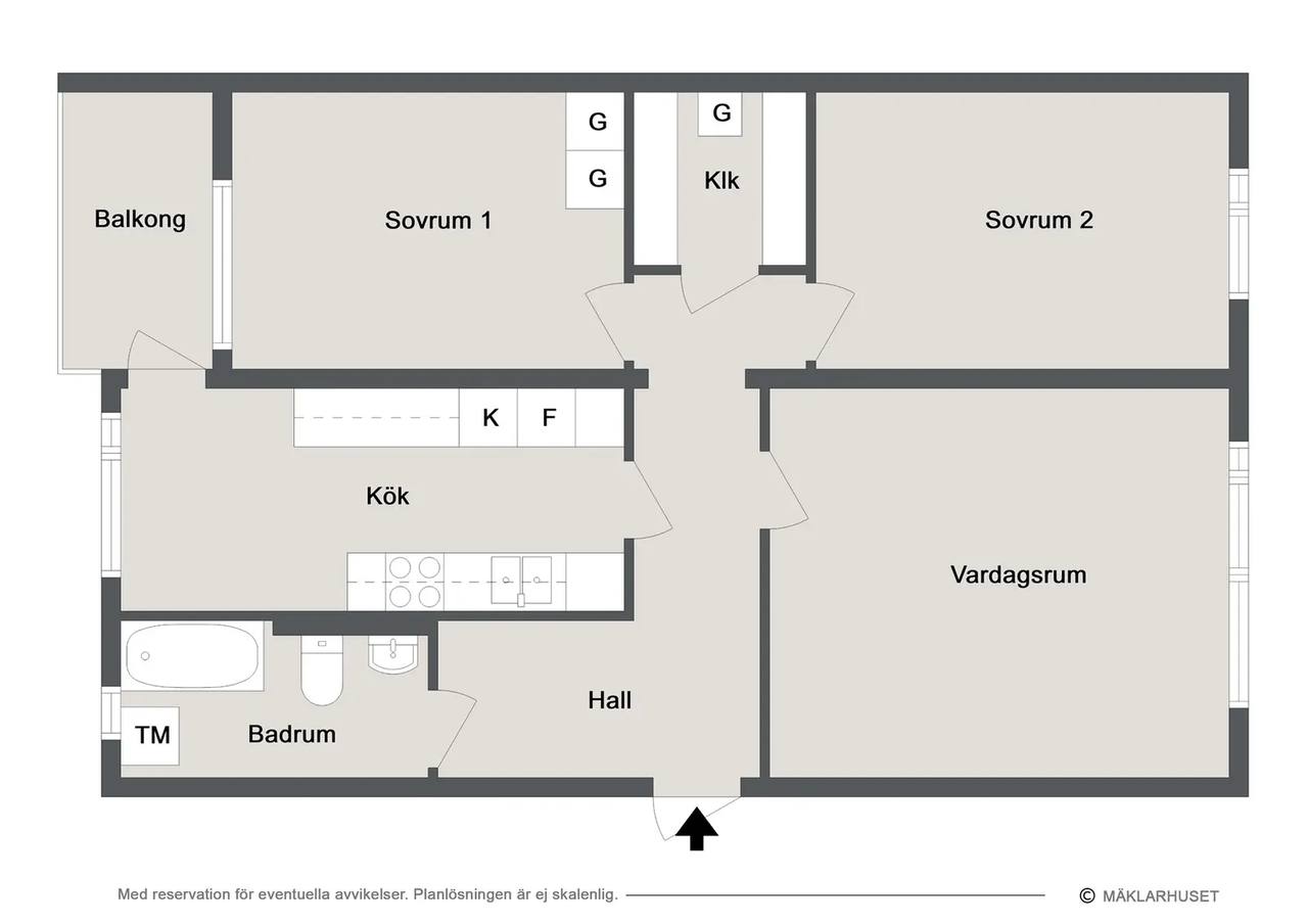 Floor plan for Dalhemsvägen 25c