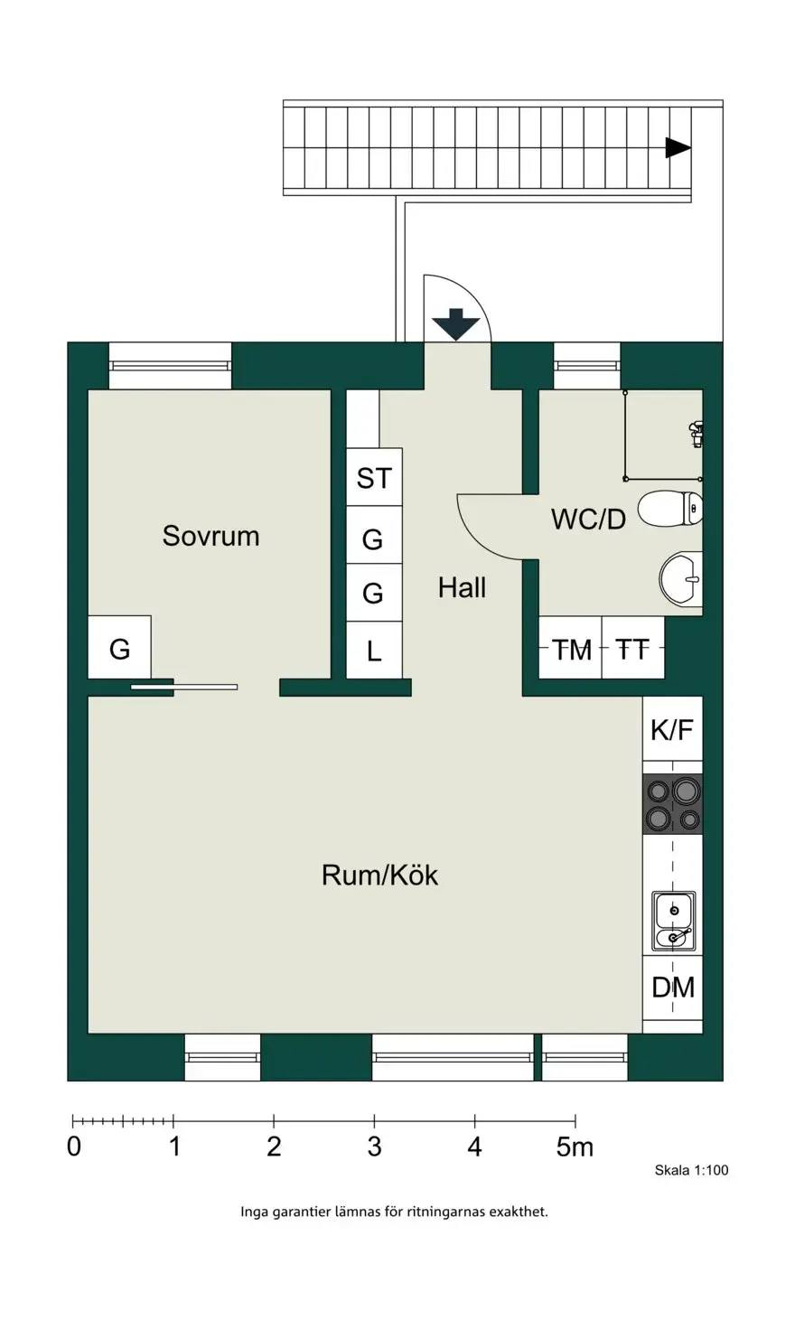 Floor plan for Erik Dahlbergs väg 27F