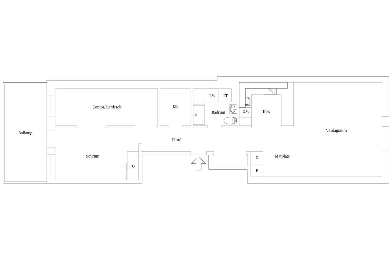 Floor plan for Bruksgatan 5
