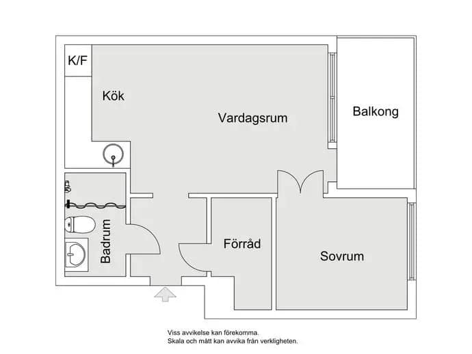 Floor plan for Sleipnervägen 107