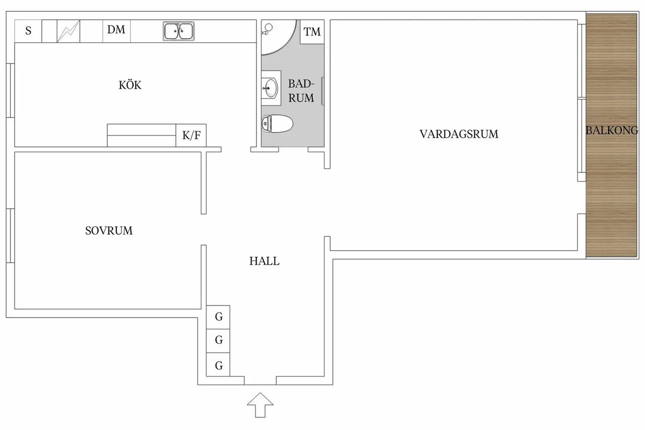 Floor plan for Vendelsö skolväg 22
