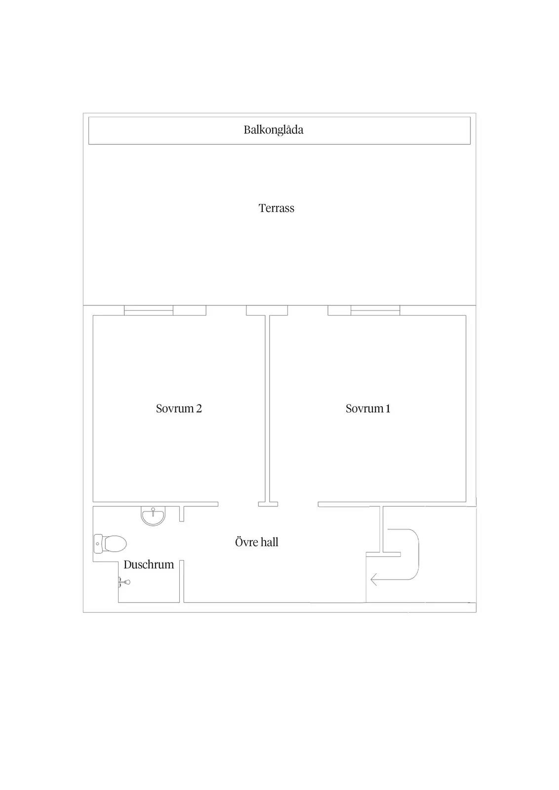 Planritning för Lövstavägen 88