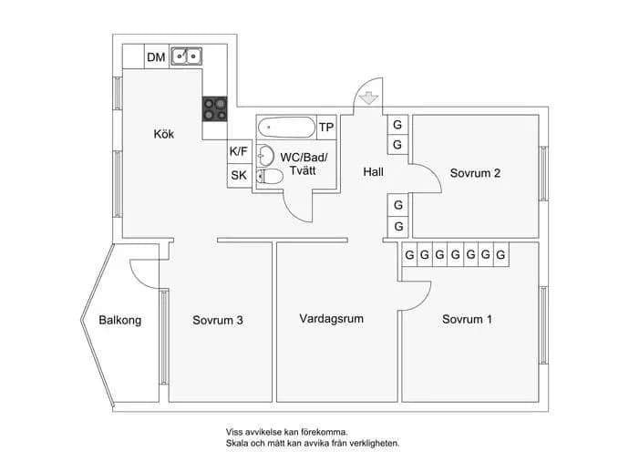 Floor plan for Vädurens gata 221
