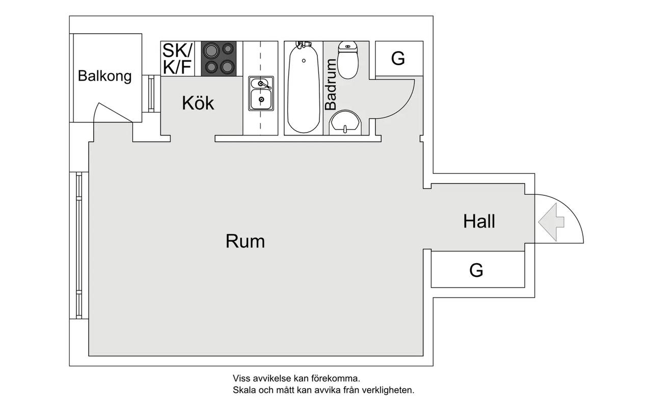 Planritning för Skebokvarnsvägen 321