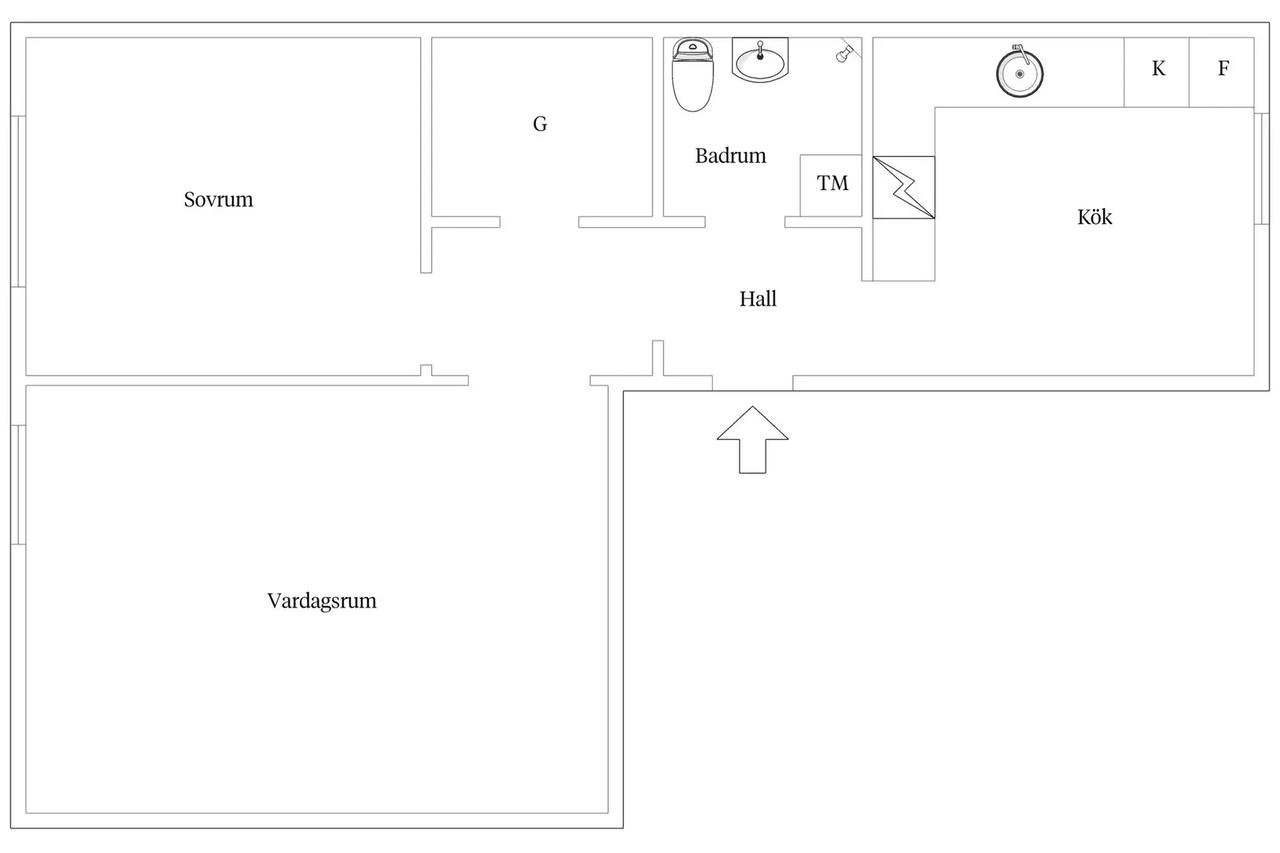 Floor plan for Rektorsgatan 10A