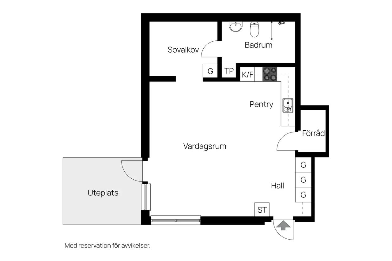 Floor plan for Tollarevägen 4