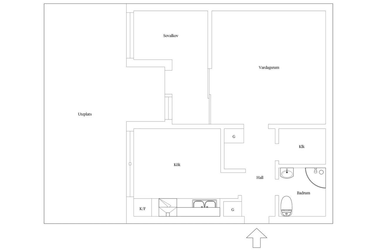 Floor plan for Värslevägen 57