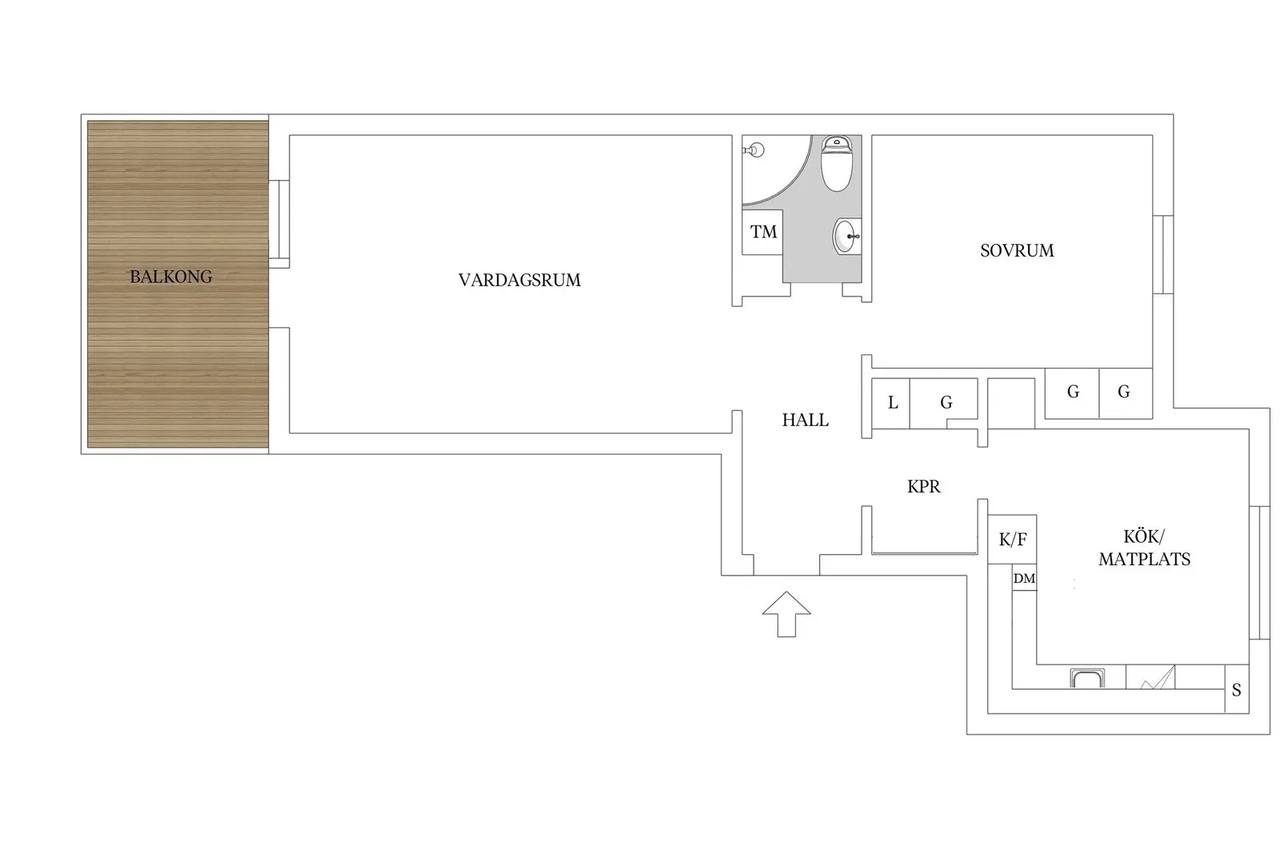 Floor plan for Gustavsbergsvägen 1A