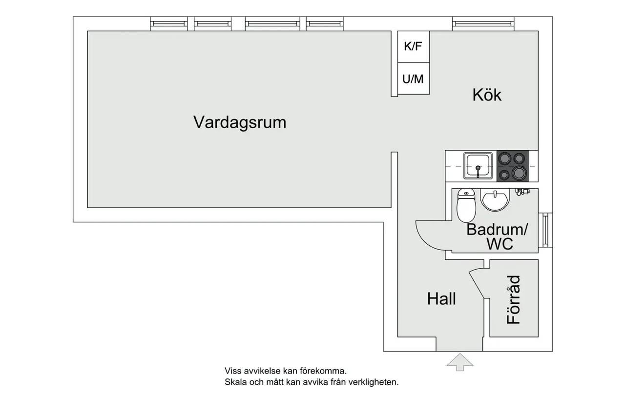 Floor plan for Kastrupgatan 10