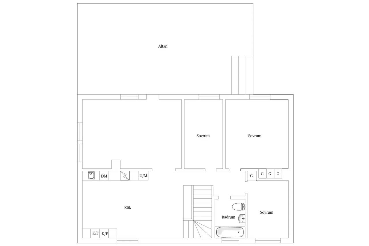 Planritning för Nyhagenvägen 34